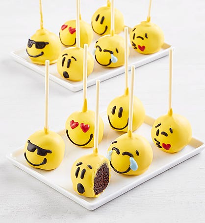 Emoticon Truffle Cake Pops